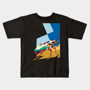 Flying Cockroach In Pop Art Kids T-Shirt